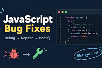 debug fix or modify your javascript code