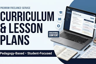 create pedagogy based curriculum and lesson plans
