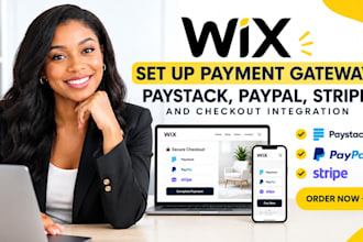 set up wix payment gateway, paystack, paypal, stripe and checkout integration