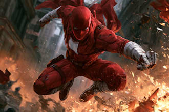 comic book illustration with comic book illustrator