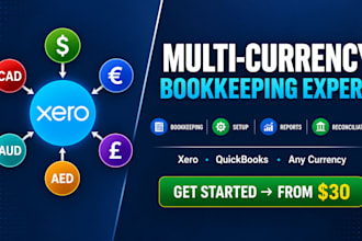do multi currency bookkeeping on xero or quickbooks for your global business