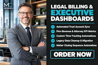 set up legal billing automation dashboards and crm data migration