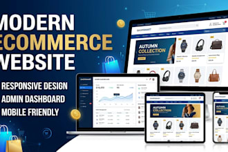 build a modern ecommerce website with admin dashboard