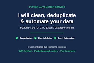 write python scripts to automate and clean up your data