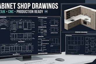 create cabinet shop drawings in mozaik
