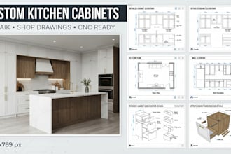 create cabinet shop drawings in mozaik