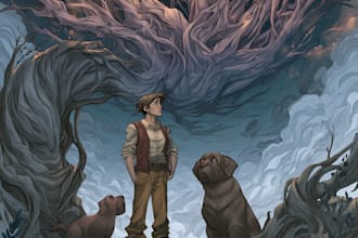 design a custom book cover illustration for your novel