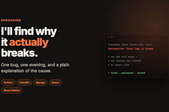debug your python, fastapi, react or react native problem