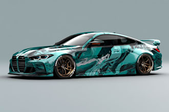 vehicle wrap design, car wrap