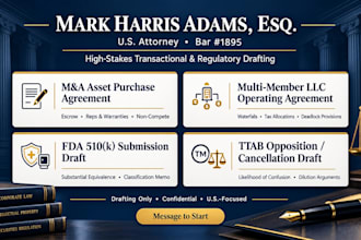 draft a trademark opposition brief or ttab cancellation petition