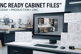 create cnc ready cabinet file in mozaik