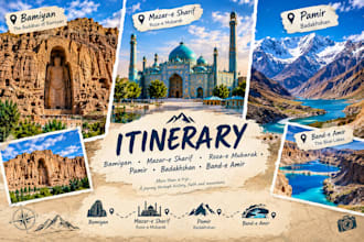 create a personalized afghanistan travel itinerary and trip plan