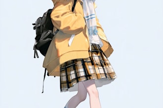 anime character an illustration and anime character