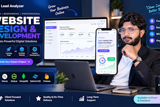 design and develop a modern responsive professional website