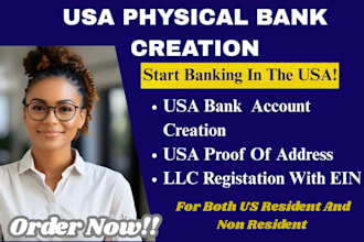 create USA bank for any country get US physical address and proof of address