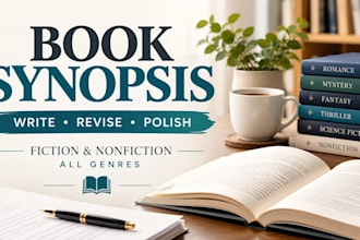 write or revise a professional book synopsis in any genre