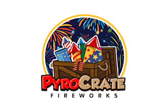 create fantastic and gorgeous firework logo design