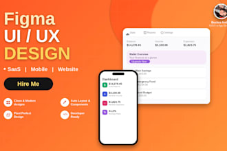 design a pixel perfect app or website ui design in figma