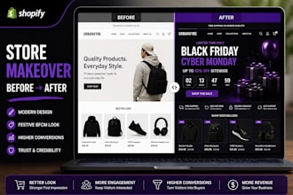 design a festive black friday storefront for your shopify store