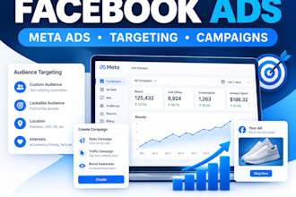 set up facebook ads, and meta ads