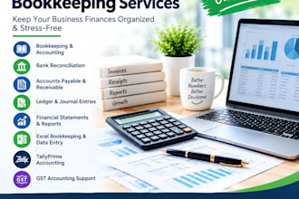 professional accountant helping businesses with accurate bookkeeping and account