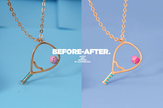 professionally retouch and edit jewelry product photos