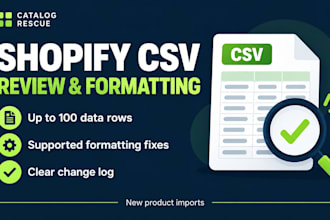 review your shopify CSV