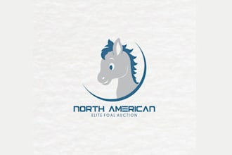 design lite auction best sport horses logo