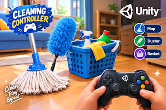 develop 3d puzzle cleaning game