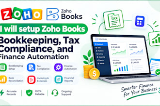 setup zoho books bookkeeping, tax compliance, and finance automation