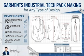 create factory ready tech pack for production