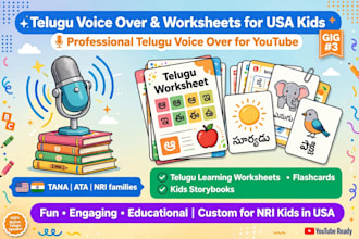 do all telugu works translation voice over typing conversion