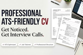 write a professional ats friendly CV or resume