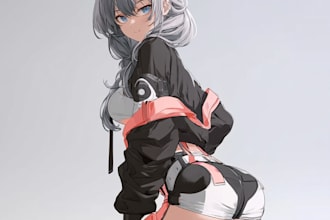 design anime character art for you