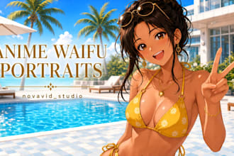 turn your anime character into a sexy anime waifu