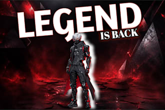 design attractive gaming youtube thumbnails