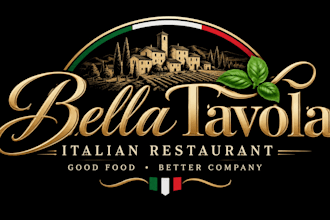 design a professional , pizza, pasta, or food  italian restaurant logo