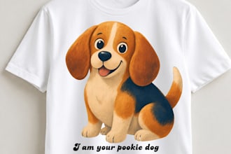 design  cute dog,cat t shirt design