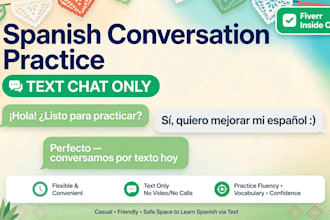 be your native mexican spanish chat partner text only