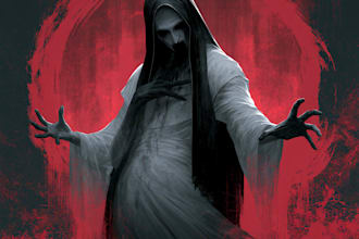 create realistic dark art horror illustrations