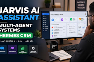 setup a jarvis ai assistant dashboard, multi agent systems, and hermes CRM