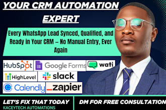 do wati whatsapp n8n API webhook CRM contact sync lead qualification workflow