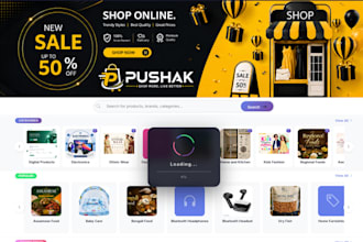build a multi vendor ecommerce website and  portal website with PHP and mysql