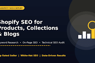 do shopify product and blog SEO and on page optimization