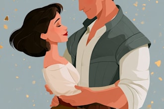 draw disney children cartoon illustration