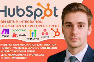setup hubspot crm, hubspot integration hubspot automation hubspot website kajabi