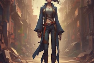 make beautiful anime character artwork