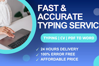 do professional ms word CV resume formatting, typing