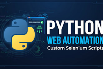build a custom python web automation script using selenium