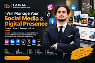 manage your social media  create content of your bussiness